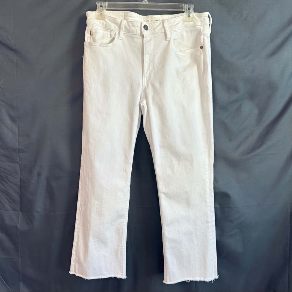 Lafayette 148 New York Reeve White Straight Leg Ankle Jeans Women’s Size 10